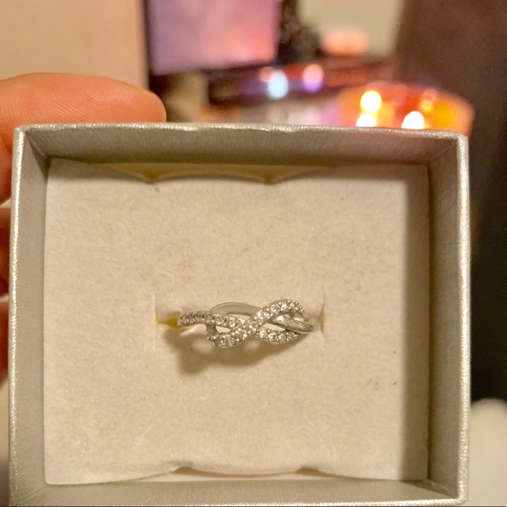 COPY - 1/4 CT. Diamond Infinity Ring in 10K White…